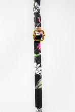 Load image into Gallery viewer, Black Printed Wrist-let bag | Long straps | Compact | Trendy/Stylish Collection