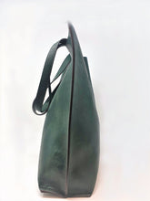Load image into Gallery viewer, Bottle Green Tote | Stylish Bags | Exclusive Collection | Faux Leather |