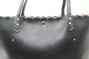 Black Shoulder Bag | Faux Leather | Medium Sized | Stylish/ Elegant Collection