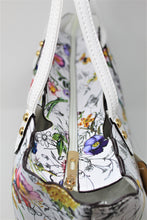 Load image into Gallery viewer, White Printed Shoulder Bag | Floral Pattern | White Straps | Faux Leather | Medium Size | Stylish/ Trendy Collection