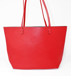 Red Leather Bag | Red Straps | Faux Leather | Medium Size | Stylish/ Trendy Collection