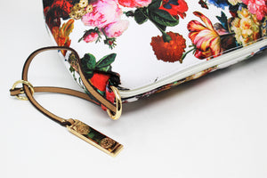 Bright White Floral Leather Crossbody Handbag | Exclusive | Stylish Hanging | Faux Leather | Floral