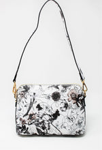 Load image into Gallery viewer, White Floral Leather Crossbody Handbag | Exclusive | Stylish Hanging Bags | Faux Leather | Sling Bag | Shoulder Bag