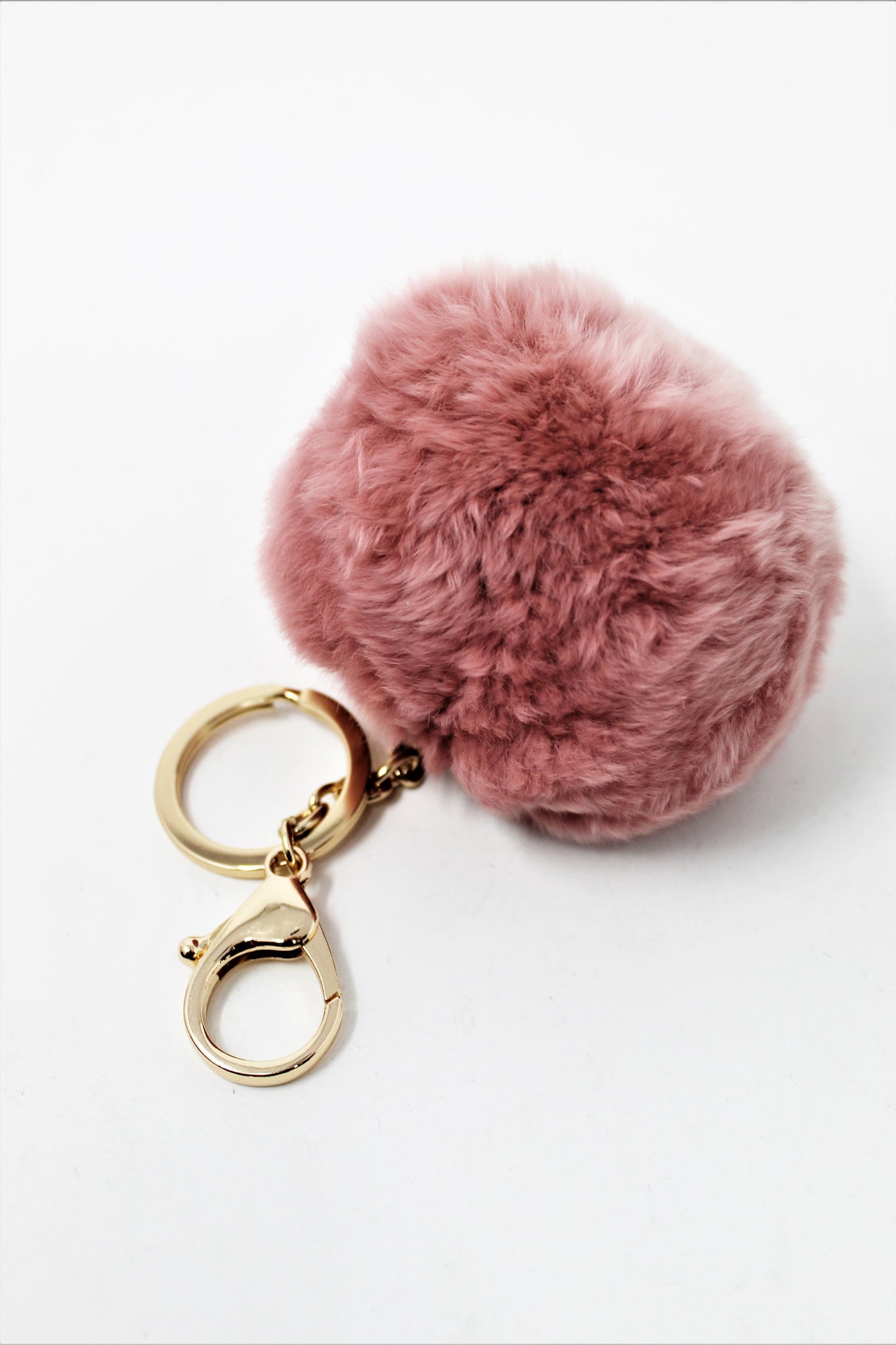 Faux Fur Pom Charm Bag Charm Keychain Pom Pom Key Ring 