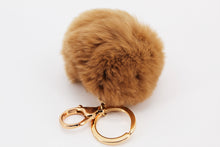 Load image into Gallery viewer, Pom Pom Key-chain Artificial Hanging | Fur Ball Keychain | Fluffy Accessories | Bag Charm | Handbag add-on accessories