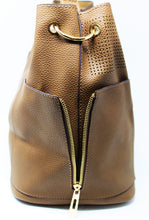 Load image into Gallery viewer, Brown Leather Slouch Bag | Side pockets | Medium Size | Trendy/Comfortable | New Collection
