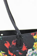Load image into Gallery viewer, Black Printed Shoulder Bag | Floral Pattern | Black Straps | Faux Leather | Medium Size | Stylish/ Trendy Collection