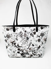 Load image into Gallery viewer, White Printed Shoulder Bag | Floral Pattern | Skin Straps | Faux Leather | Medium Size | Stylish | Trendy Collection