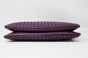 Purple Leather Clutch Handbag | Cross body | Exclusive | Stylish Hanging Bags | Faux Leather | Sling Bag | Mesh Design