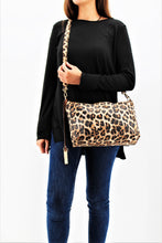 Load image into Gallery viewer, White Floral Leather Crossbody Handbag | Exclusive | Stylish Hanging Bags | Faux Leather | Sling Bag | Leopard Print |Animal Print